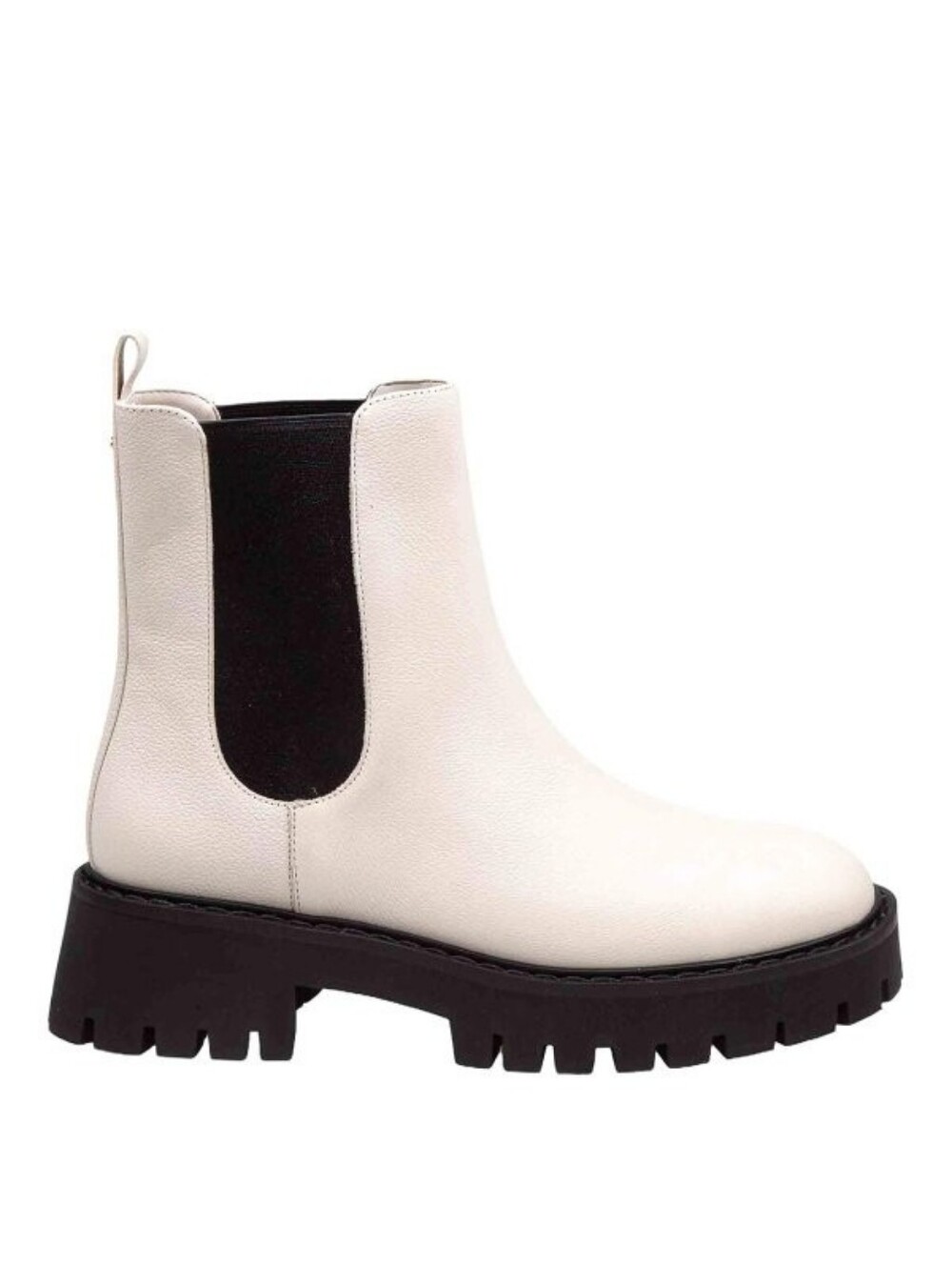 NIB Micahel Kors Asher Flat Ankle Boot In Cream Color Leather